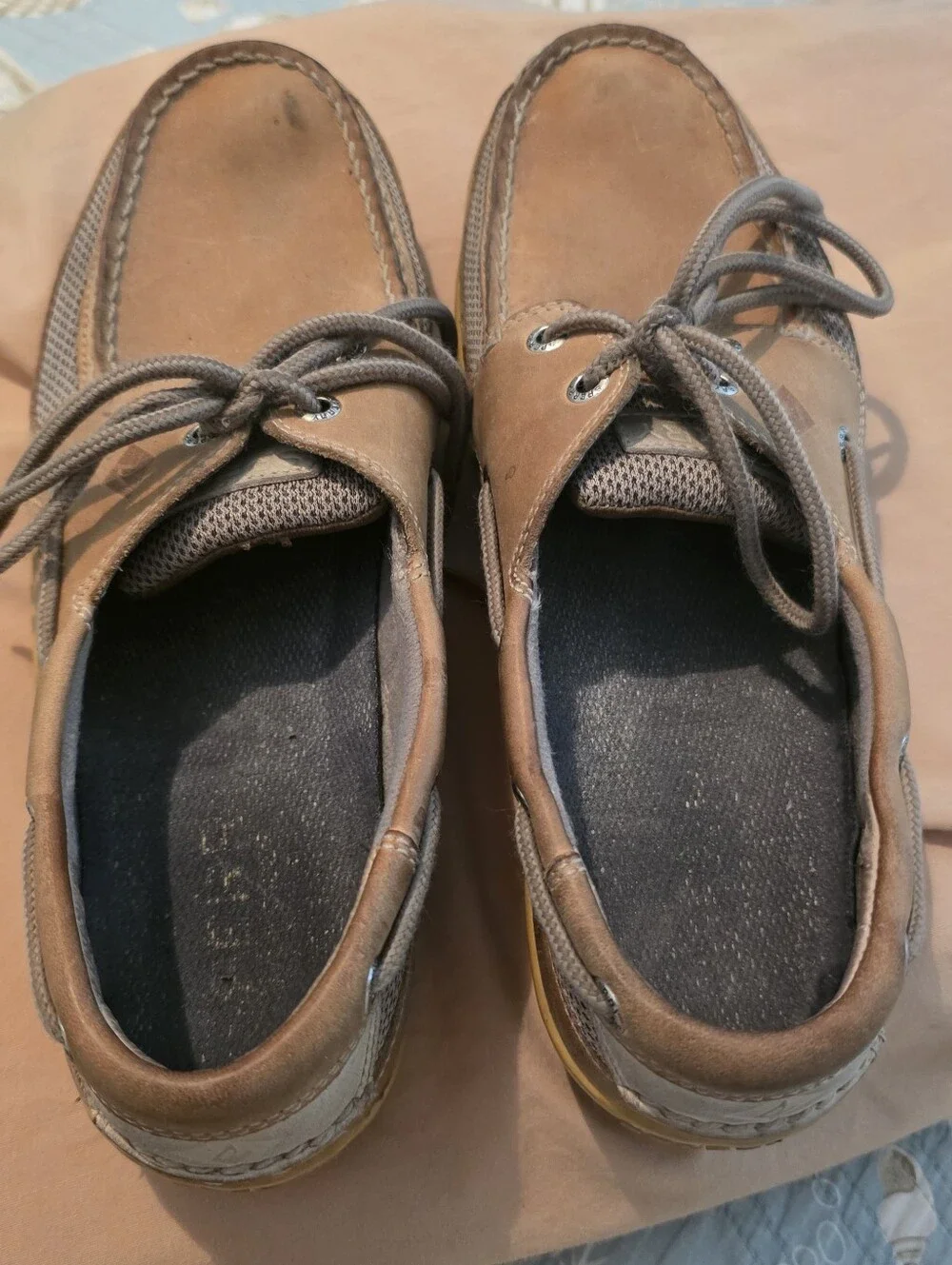 Sperry - Men's Brown Suede Lace-Up Boat Shoes